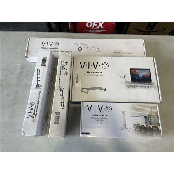 SHELF KIT, MONITOR RISER, SINGLE MONITOR ARMS FOR DESK MOUNT AND PROJECTOR MOUNT
