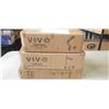 Image 1 : VIVO DUAL MONITOR DESK STAND, VIVO MECHANICAL ARM SINGLE MONITOR DESK MOUNT, AND VIVO SINGLE MONITOR