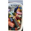 Image 3 : 2 BASKETS OF SEWING THREAD SPOOLS