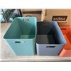 Image 2 : STORA MULTI PURPOSE STORAGE BINS WITH LIDS, 4 COLORS