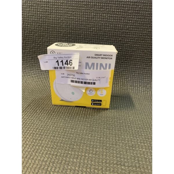 AIRTHINGS WAVE MINI INDOOR AIR QUALITY MONITOR WITH MOLD RISK INDICATION - TESTED WORKING