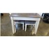 Image 2 : ASHLEY FURNITURE MODERN FARM HOUSE DINING TABLE WITH STORAGE DRAWERS AND 4 CHAIRS