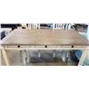 Image 4 : ASHLEY FURNITURE MODERN FARM HOUSE DINING TABLE WITH STORAGE DRAWERS AND 4 CHAIRS
