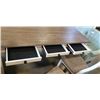 Image 6 : ASHLEY FURNITURE MODERN FARM HOUSE DINING TABLE WITH STORAGE DRAWERS AND 4 CHAIRS