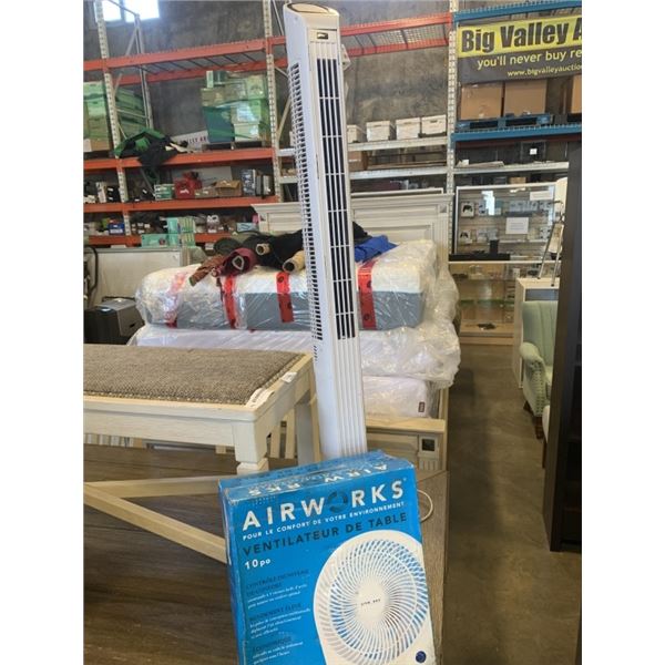 UBERHAUS TOWER FAN AND AIRWORKS FAN