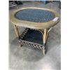 Image 1 : SMALL RATTAN TABLE WITH STORAGE UNDERNEATH