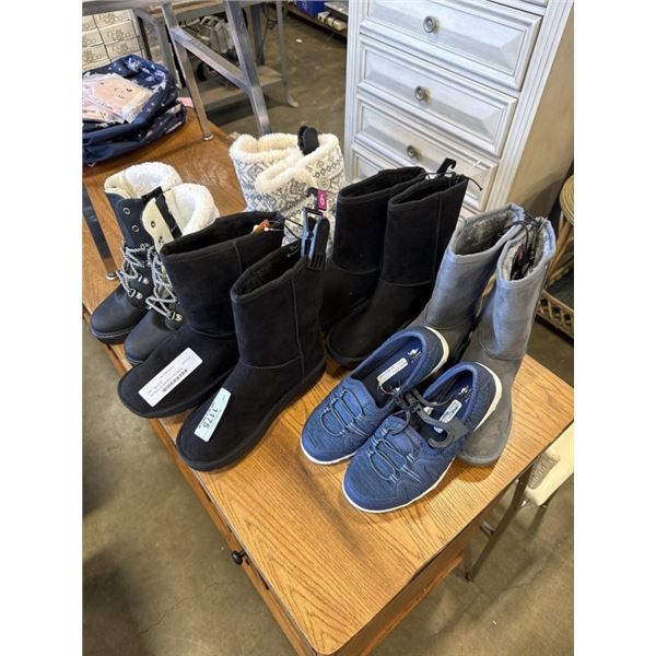 SIX PAIRS OF NEW SIZE 6 FOOTWEAR