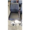 Image 2 : SET OF 4 BLACK BARSTOOLS, ADJUSTABLE HEIGHT, ONE HAS BEEN REPAIRED