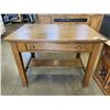 Image 1 : ANTIQUE QUARTER SAWN OAK SINGLE DRAWER DESK