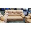 Image 2 : 3pc MODERN LEATHER SOFA SET, SOFA AND 2 CHAIRS