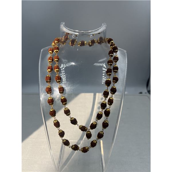 BRAND NEW 53 BEADS RUDRAKSHA NECKLACE MALA