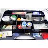 Image 1 : Plastic Organizer with Misc. Fishing Lines, etc.
