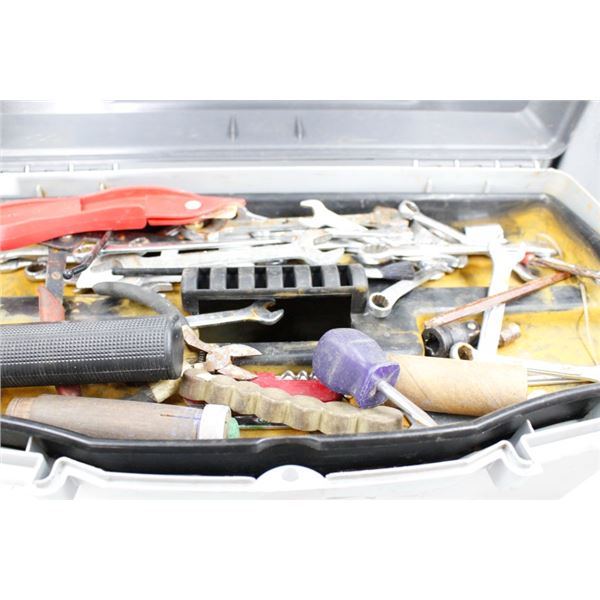 Plastic Tool Box with Misc. Hand Tools