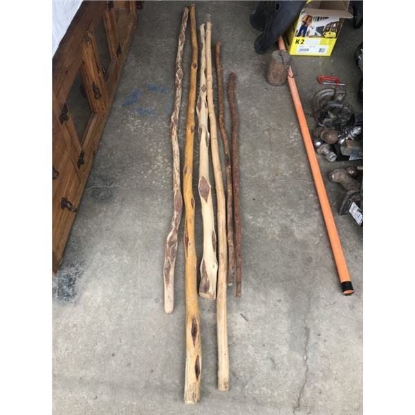 6 Walking Sticks - Diamond Willow