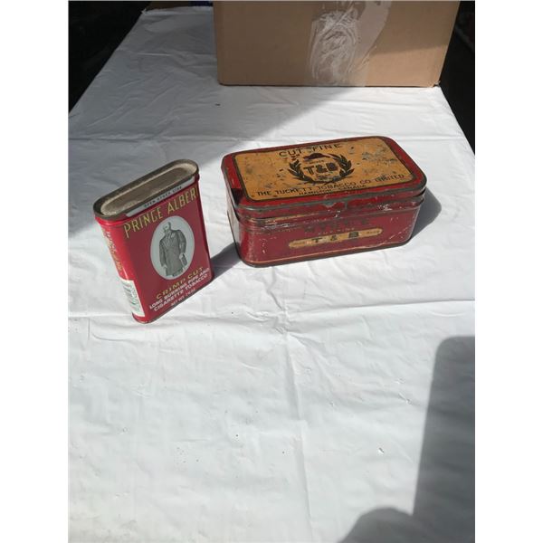 2 Tobacco Tins