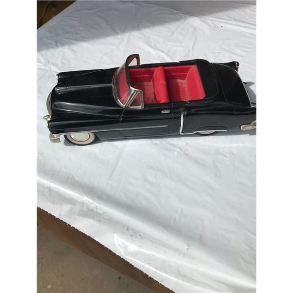 Vintage Metal Friction Car Model - Works- Black