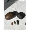 Image 1 : 2 Stone Hammer Heads and 3 Arrow Heads