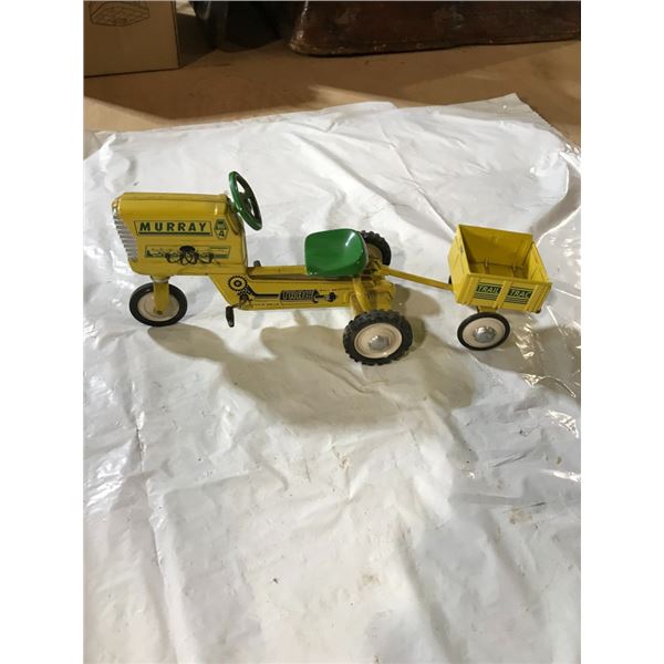 Toy Murray Pedal Tractor and Wagon Model