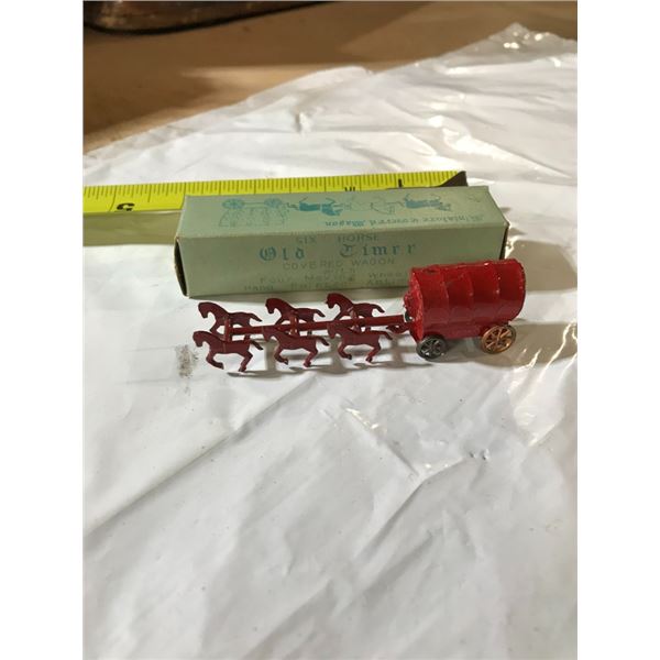 Miniature Covered Wagon Model in Original Box