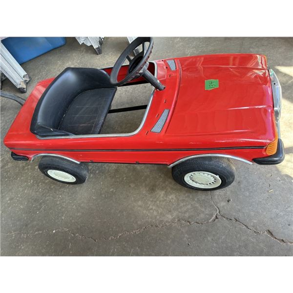 Vintage Pedal Car - Red