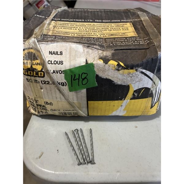 Full Carton 50 lb. 2 1/2''  Spiral Nails