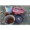 Image 1 : Galvanized Buckets, Heavy Metal Cooking Pots,