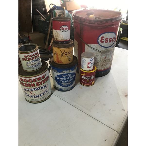 Collector Tins and Pails