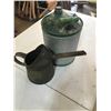 Image 1 : Copper Oil Can and Metal Gas Can with Lid
