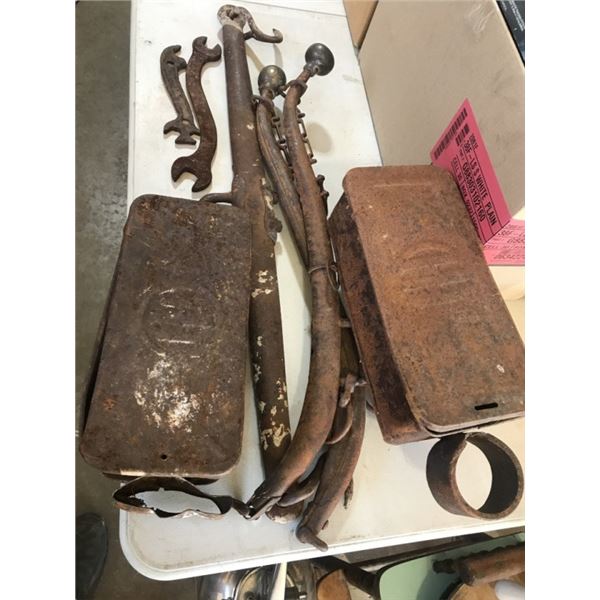 2- IHC Tool Boxs, Set of Hames, Wrenches