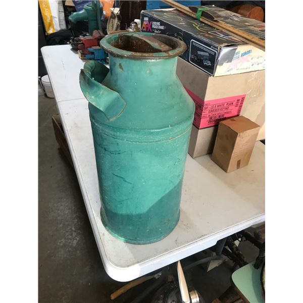 Antique 2 Gal. Milk Can with Lid