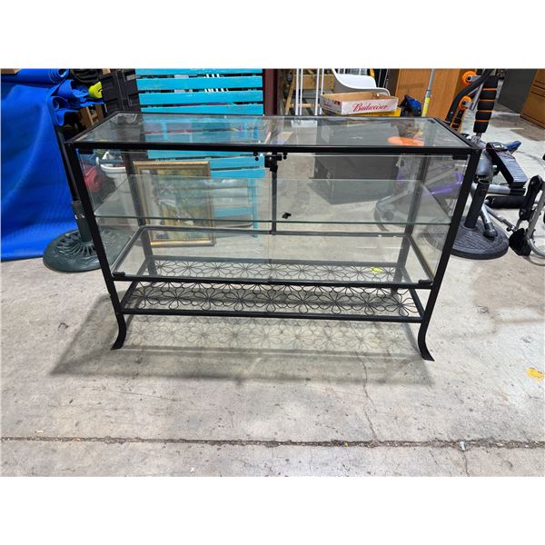 Glass display cabinet