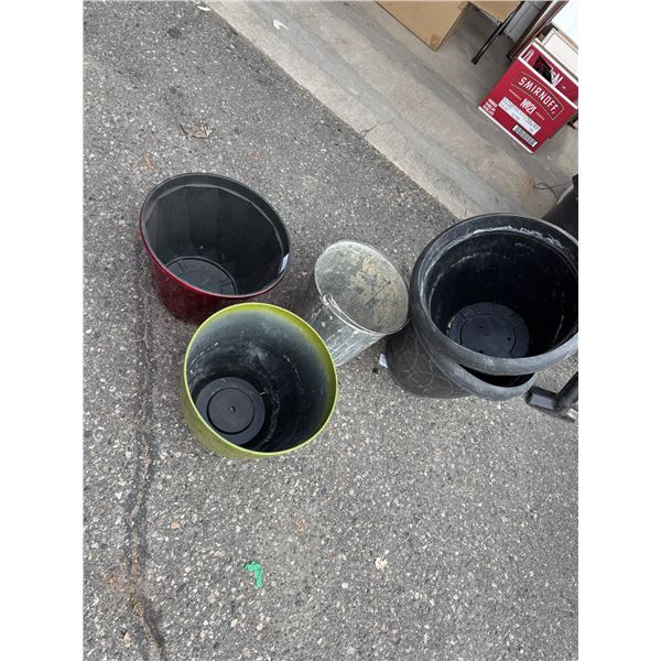 Planters and pail