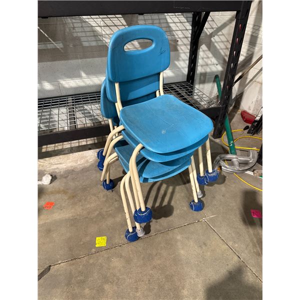 4 school chairs