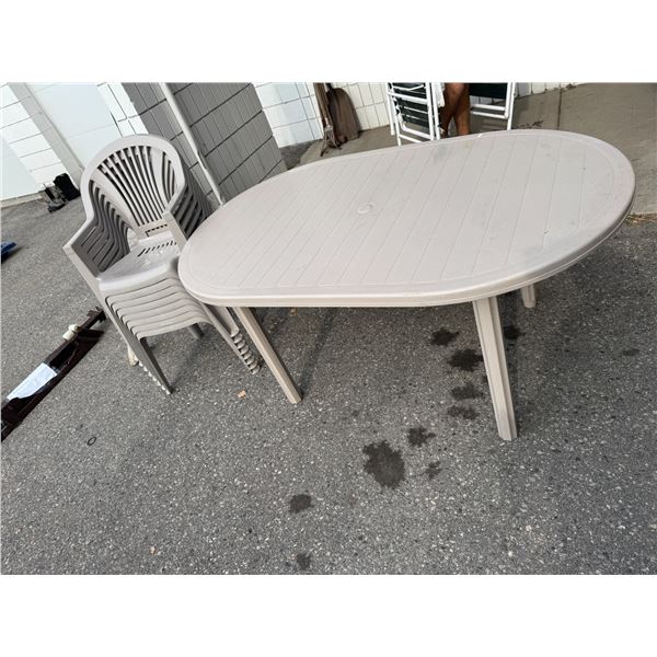 Patio table and chairs