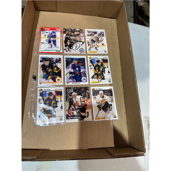 Hockey cards signed