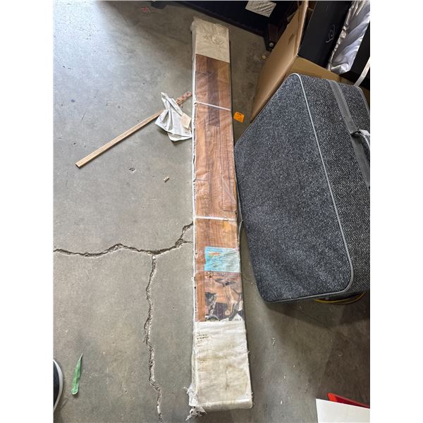 Finished plank flooring