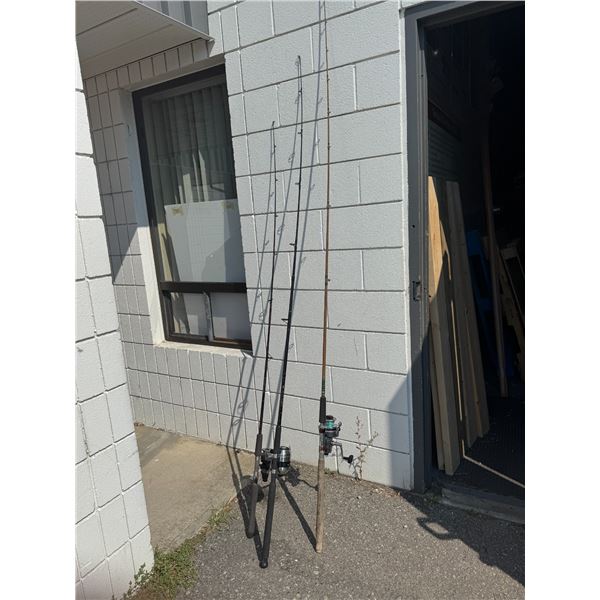 3 fishing rods