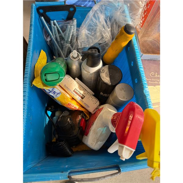 Assorted  chemicals and other items