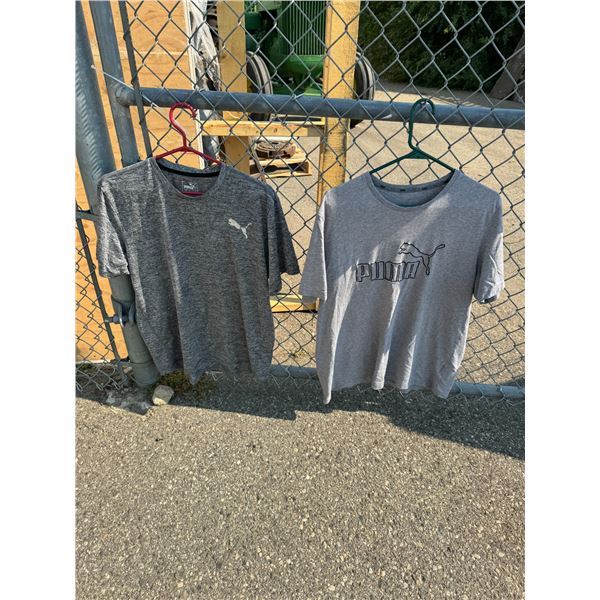2 puma T-shirt, size large