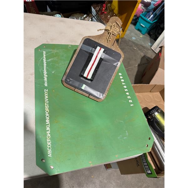 Chalkboards and brush