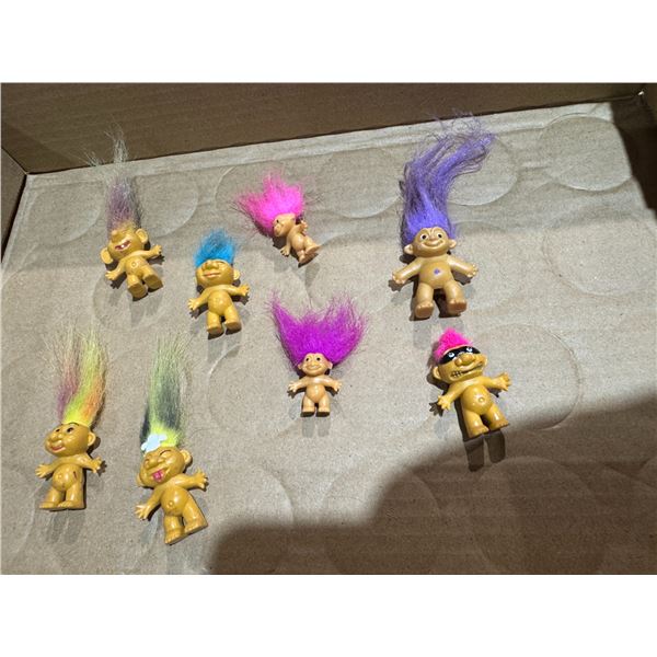 Mini trolls vintage collectible