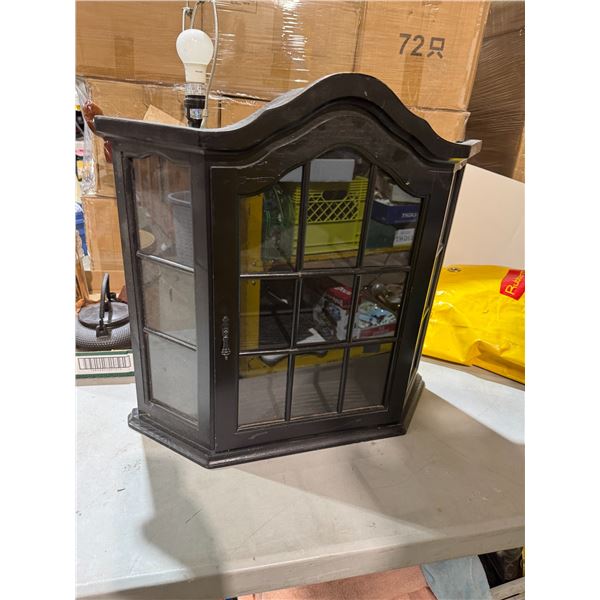 Wall hanging display cabinet