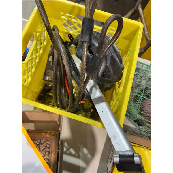 Cable, pump, helmet, etc.