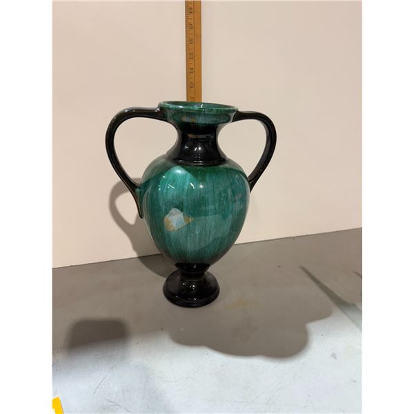 Vintage Canadian Blue Pottery Drip Glaze Jug