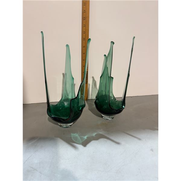 Signed glass decor