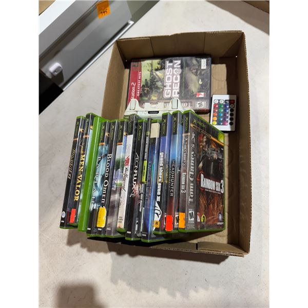 Xbox games and PlayStation game