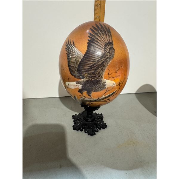 Decorated ostrich egg
