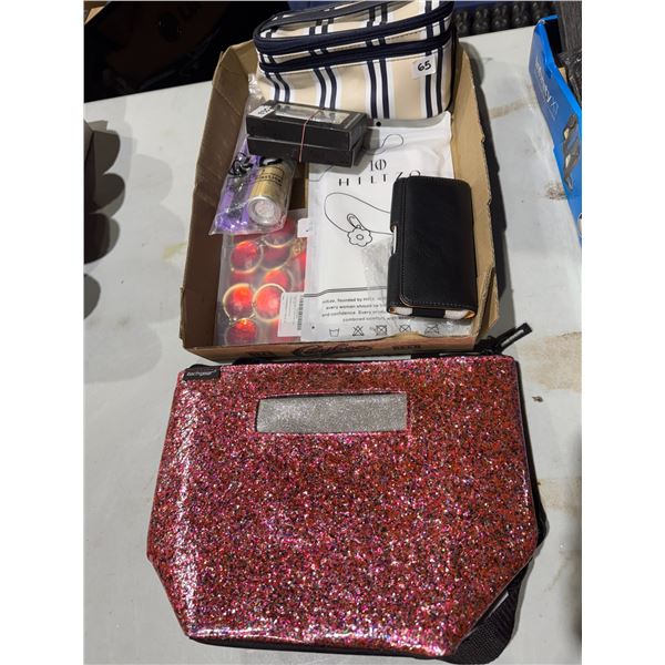 Bathroom, accessories, and makeup bags