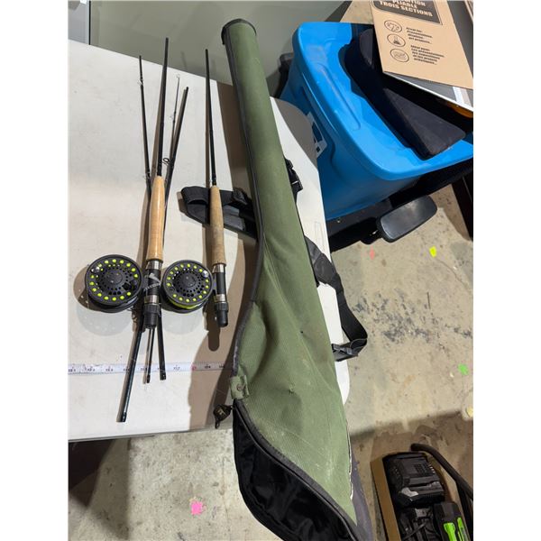Fishing rods and case