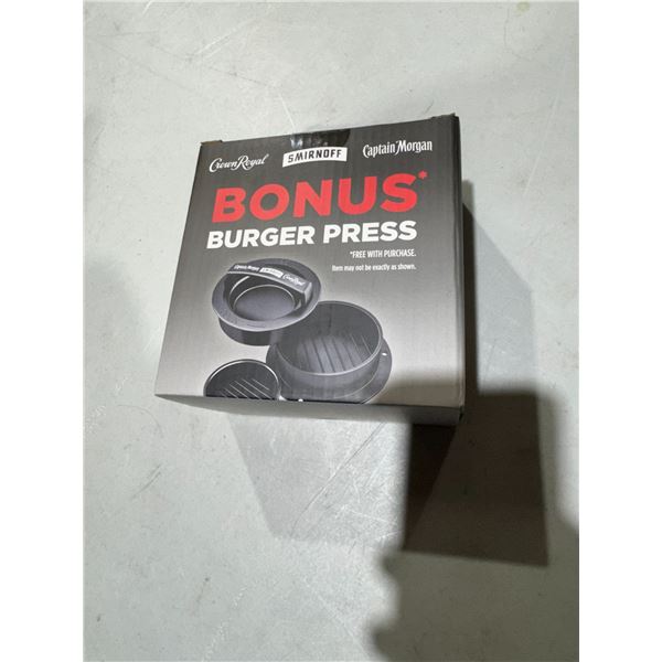 Burger press